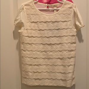 Matilda Jane girls cream blouse NWT size 8.